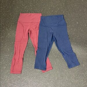 lululemon athletica align leggings Red and Blue Leggings
